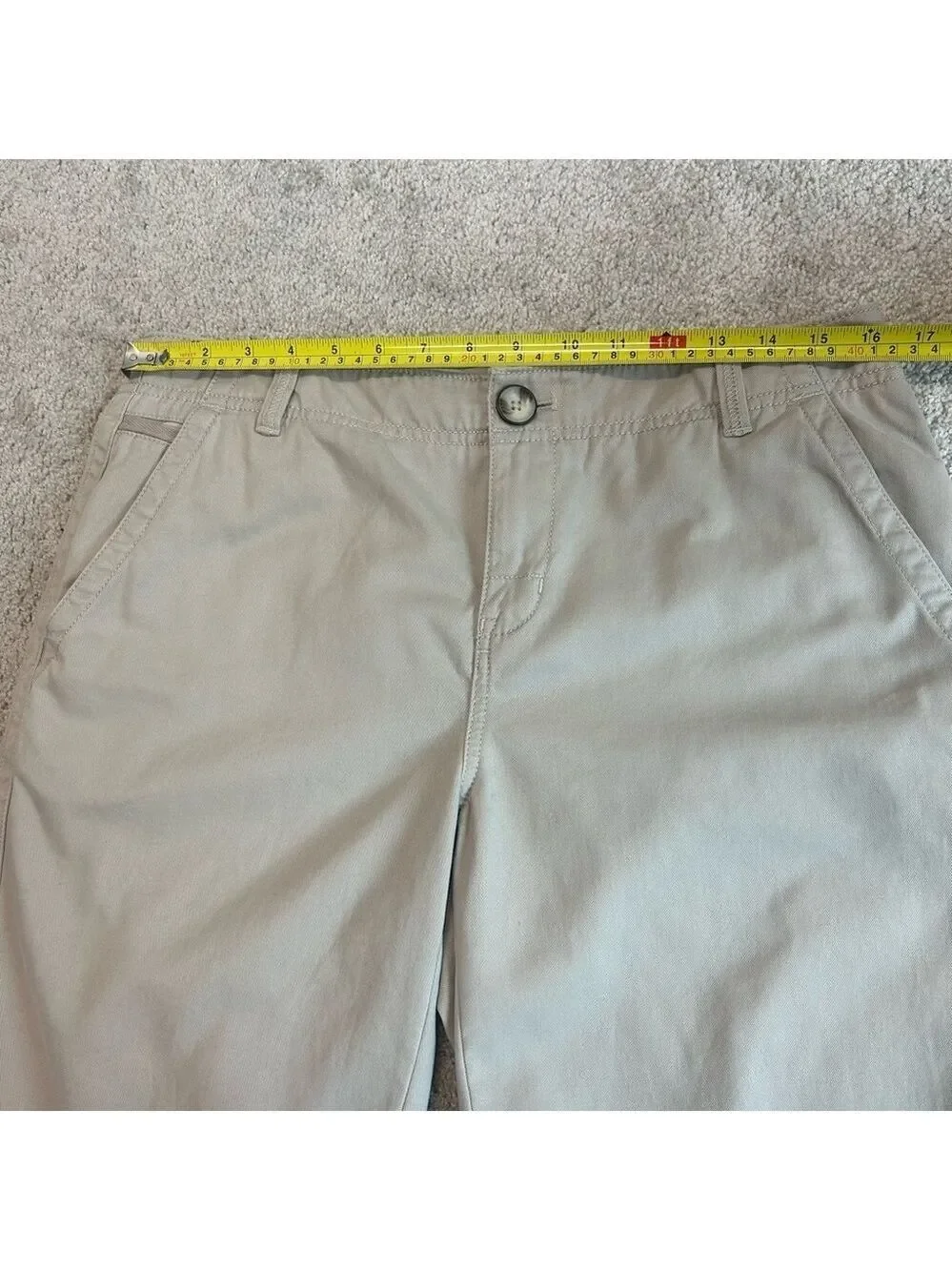 Eddie Bauer women's Blakely shorts beige tan brown Sz 10 - Picture 6 of 10
